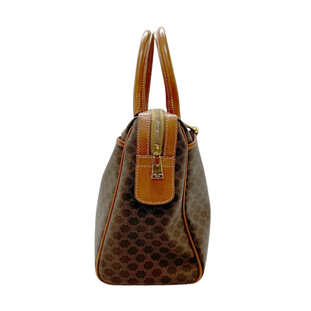 Celine brown gold leather Macadam handbag Brown Gold